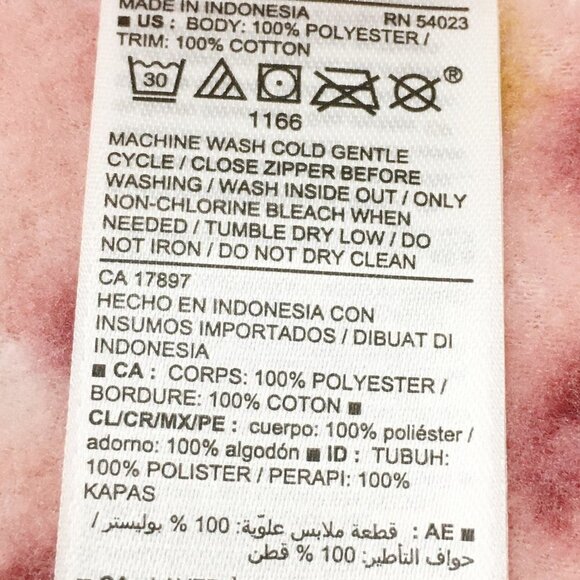 Patterned Sherpa Fleece Bear Zip Hoodie Sweater Petal Pusher 18 24 Months - Picture 8 of 10